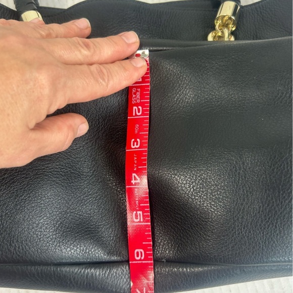 Cole Haan Pebbled Leather Color Block Braided Straps Tote  Shoulder Bag Purse - Picture 12 of 16